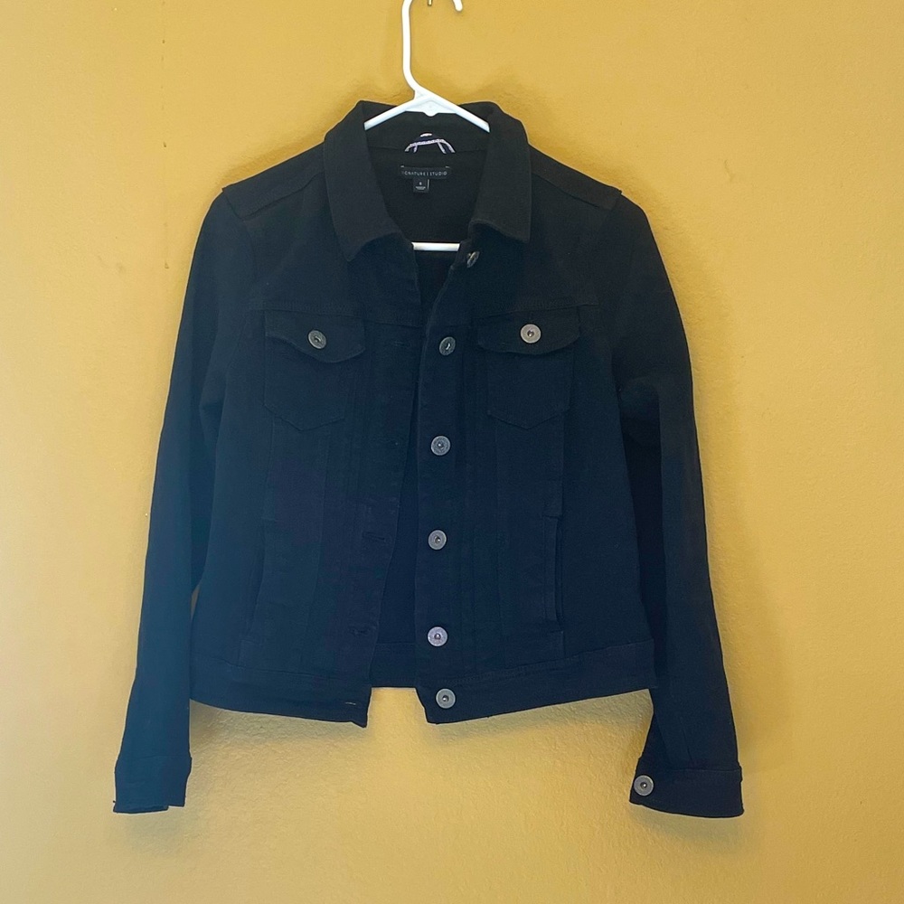 Signature studio Jean stretch jacket